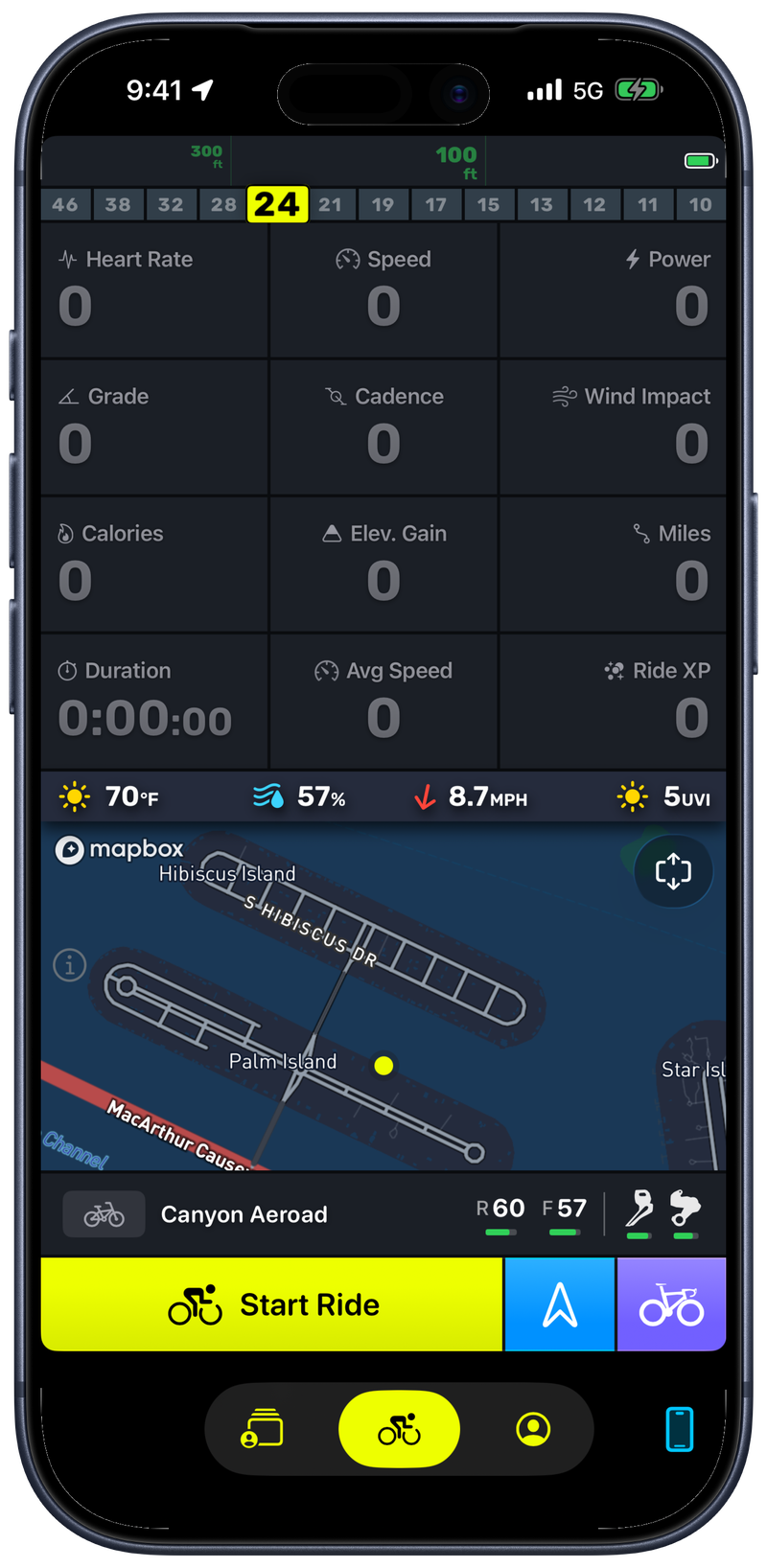 Bike IQ sensor configuration with tire pressure monitor, radar, and electronic groupset paired